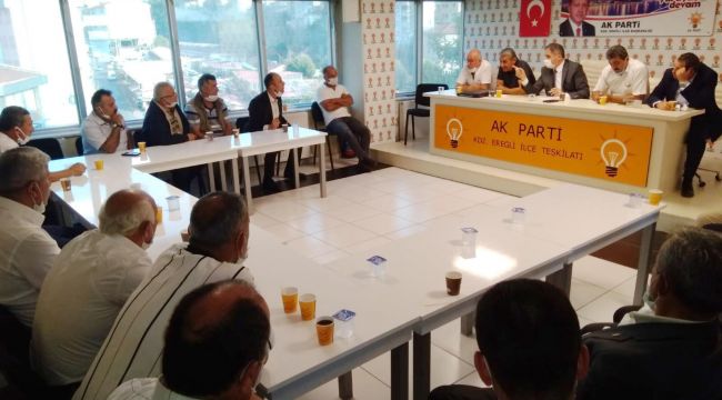 MUHTARLAR, AK PARTİ’YE ÇIKARMA YAPTI