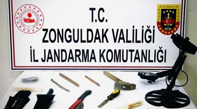 KAÇAK KAZI YAPAN 2 KİŞİ SUÇÜSTÜ YAKALANDI…