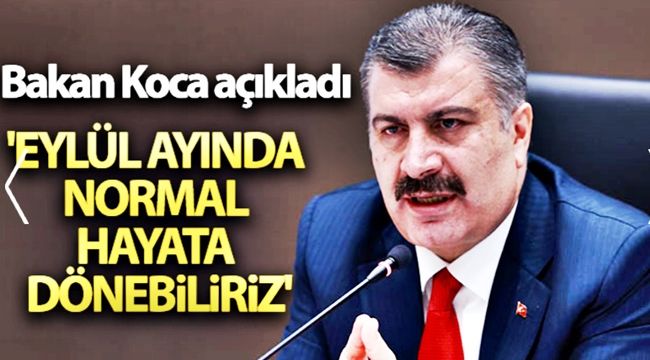 Bakan Koca, tarih verdi ancak...