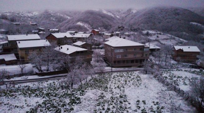 - Mevsimin ilk karı yağdı, kartpostallık görüntüler ortaya çıktı