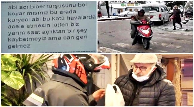 Yürekleri ısıtan not bırakmıştı... 