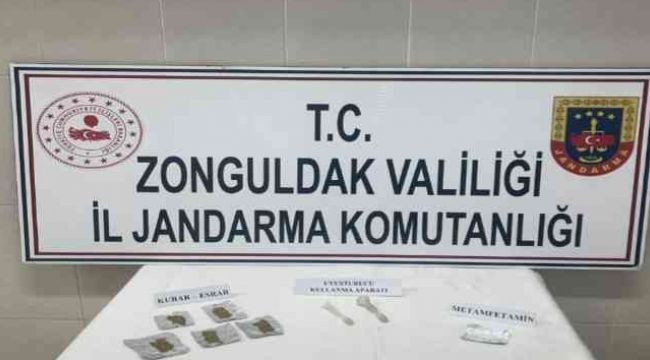 Araçta uyuşturucu bulundu