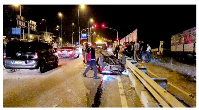 Alaplı'da trafik kazası 