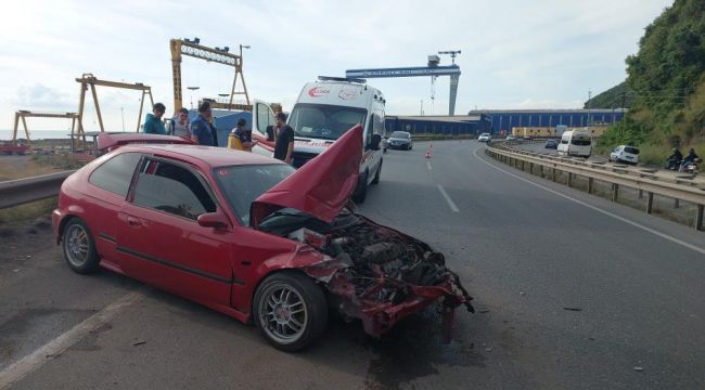 Kdz.Ereğli de trafik kazası: 1 yaralı