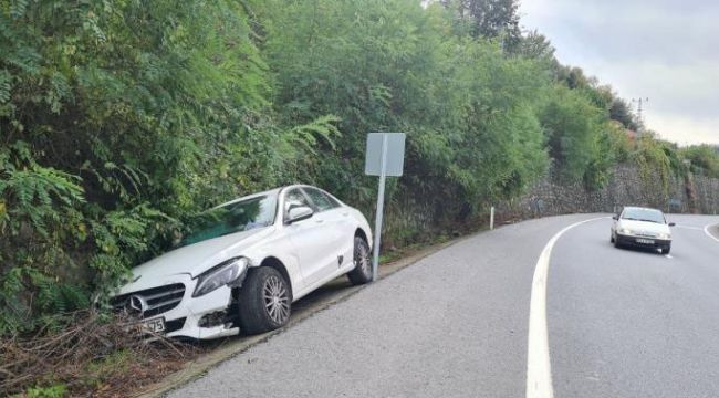 - Kaza yapan otomobil terk edilmiş halde bulundu