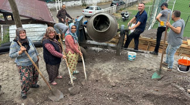 ÇATAK KÖYÜ'NDE KÖY ÇALIŞMALARI BİRLİK İÇİNDE YAPILIYOR…