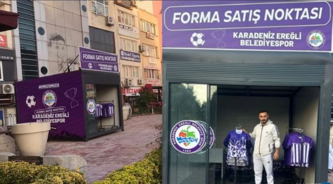 Belediye spor formaları satışa çıktı…