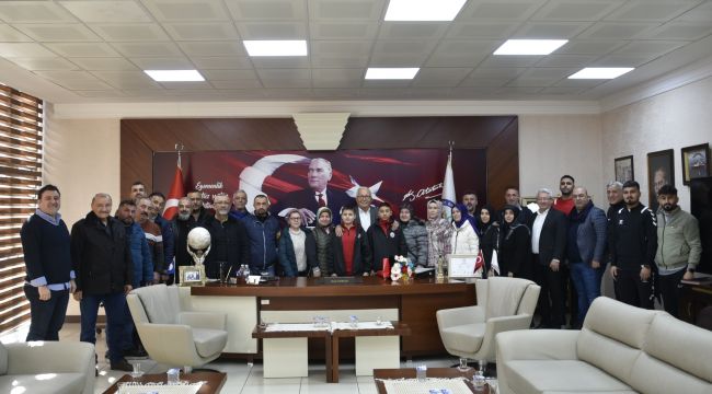 BAŞKAN HALİL POSBIYIK’A TEŞEKKÜR ZİYARETİ