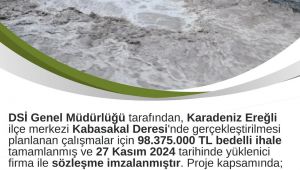 Bozkurt açıkladı, Kabasakal deresi ihalesi tamamlandı...