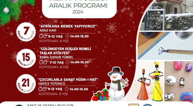 KDZ. EREĞLİ BELEDİYESİ KENT MÜZESİ ARALIK AYI ATÖLYE PROGRAMI AÇIKLANDI