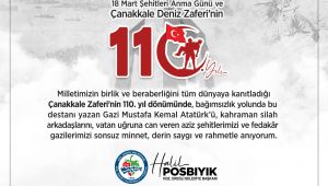 BAŞKAN POSBIYIK’TAN 18 MART ÇANAKKALE ZAFERİ MESAJI